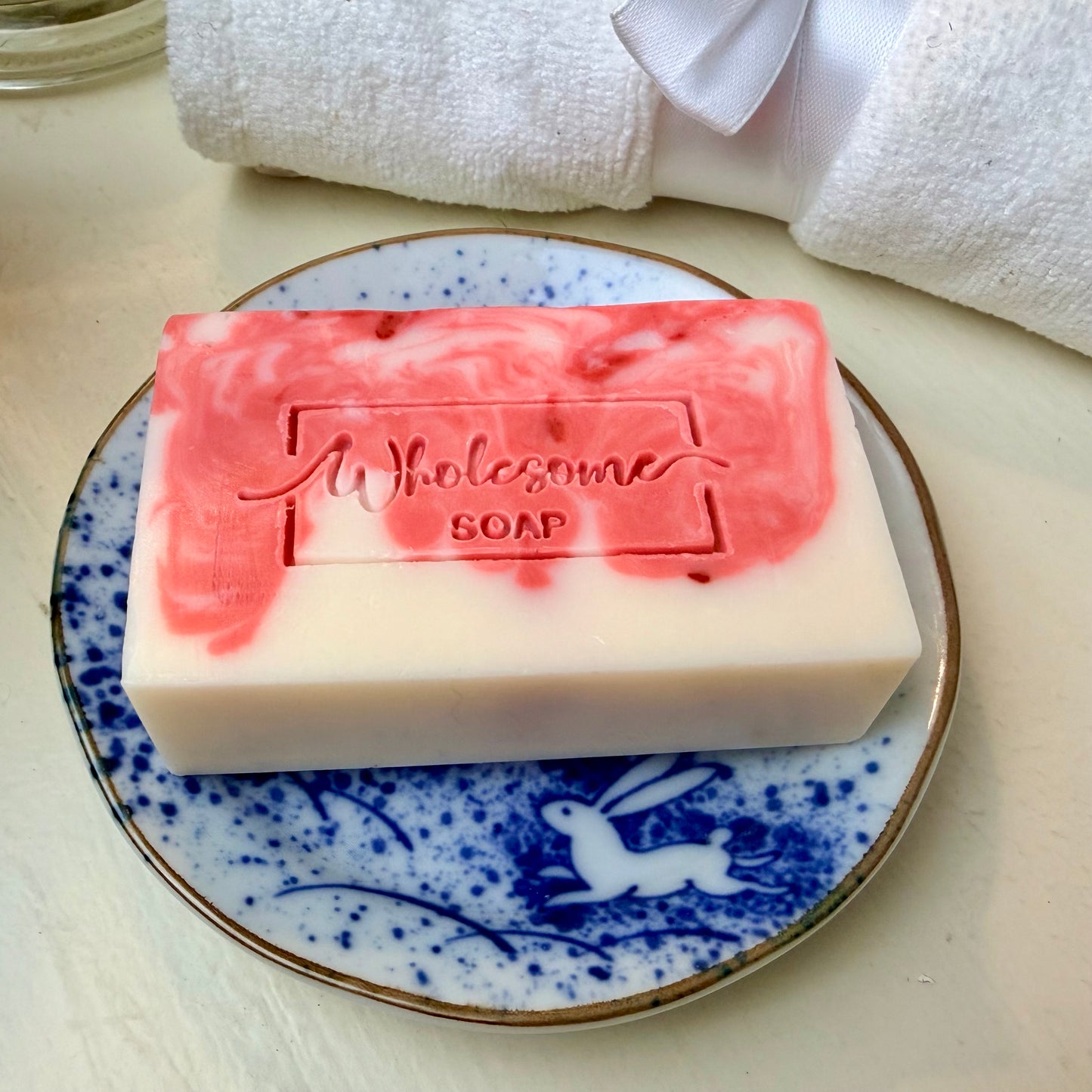 Raspberry Swirl Goat Milk Soap