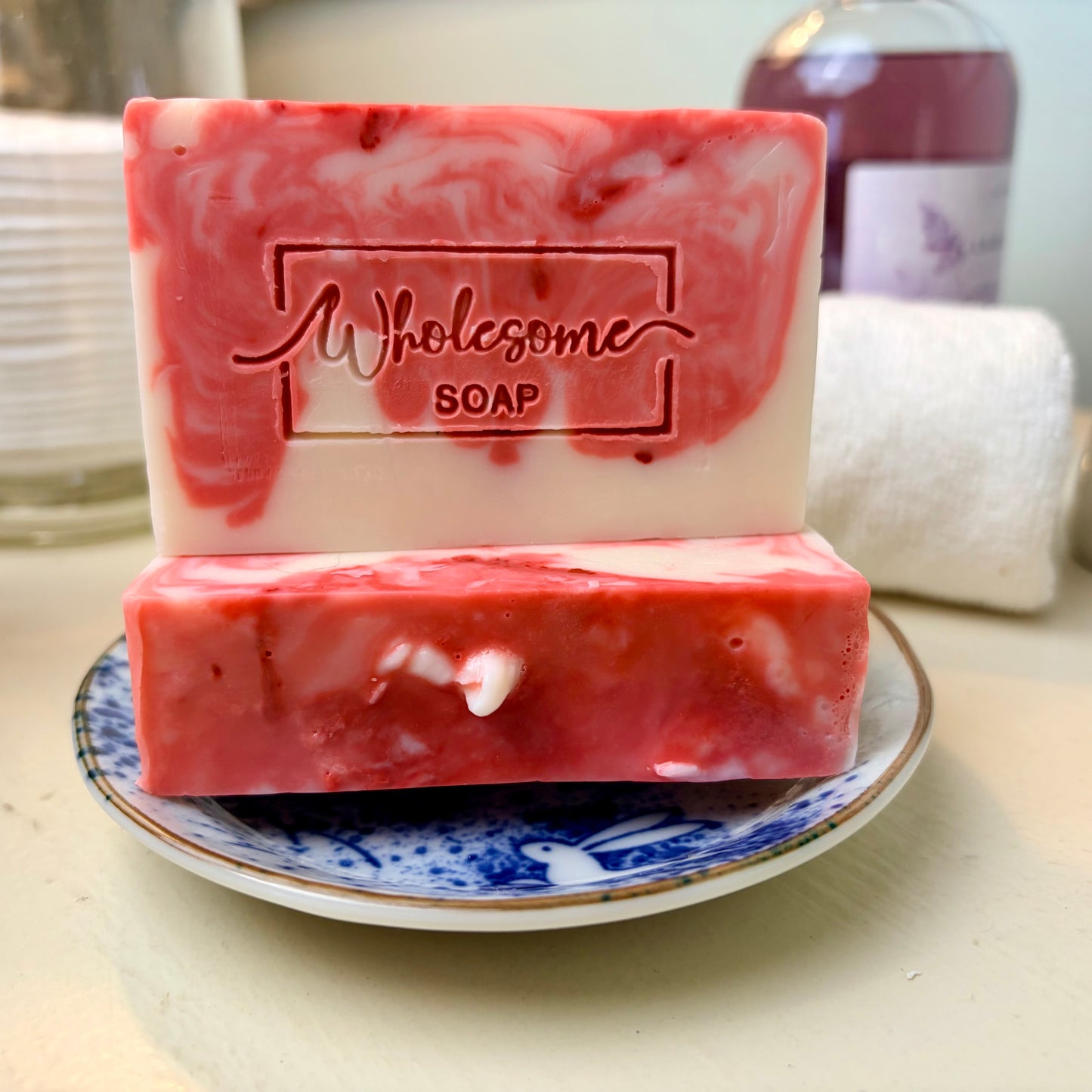 Raspberry Swirl Goat Milk Soap