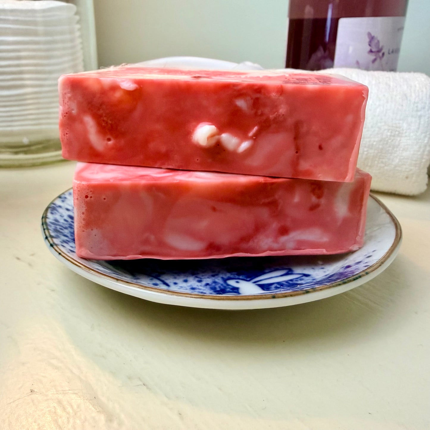 Raspberry Swirl Goat Milk Soap